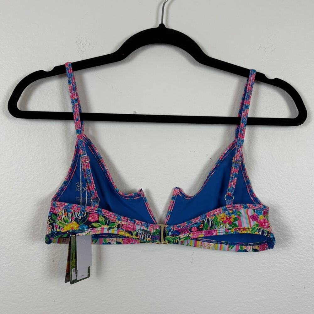 NWT Bydee Samos Soleil Floral V Neck Wired Bikini Top Medium - Picture 3 of 7